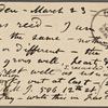 O'Connor, Ellen M., APCS to. Mar. 23, [1876].