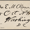 O'Connor, Ellen M., ALS to. Nov. 23, 1889.