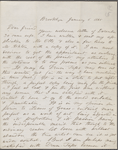 O'Connor, William D., ALS to. Jan. 6, 1865.