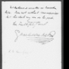 Evans, Frederick M. ALS to