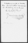 Evans, Frederick M. ALS to