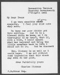 Evans, Frederick M. ALS to