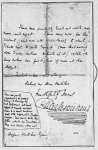 Fletcher, Angus. ALS to. Relates to the death of Grip, the raven in Dickens' Barnaby Rudge. With typewritten passage from the book dealing with the raven