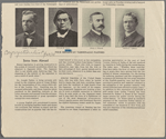 Four Broadway Tabernacle pastors. Joseph P. Thompson.  William M. Taylor.  Henry A. Stinson.  Charles E. Jefferson. 