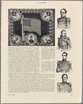 Fig. 6 -- Printed cotton kerchief. Portrait of Taylot surrounded by figures representing him in the Mexican War...