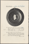 97-Silvered glass medallion of Zachary Taylor...