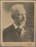 Tchaikovsky at the age of 51, taken in New York City. An illustration from "The diaries of Tchaikovsky"
