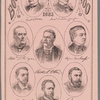 Book of 1883. $2,000,00 Prize Enigmas...cover features eight signed portraits, including at bottom, middle H.M.Teller...