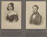 Da. María del Rosario Fernández de Santillán, Princesa de Anglona, Marquesa de Javalquinto.  D. Pedro Alcantara Téllez-Girón y Pimentel. Principe de Anglona, Marques de Javalquinto. 
