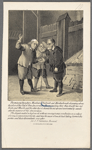 The eminent Burghers Manheers Tenbroeck and Hardenbroeck disputing about the plan of the city of New Amsterdam...