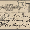 O'Connor, William D., APCS to. [May 3, 1882], second card.