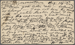 O'Connor, William D., APCS to. Aug. 14, [1883].