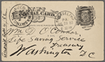 O'Connor, William D., APCS to. Aug. 29, [1883].