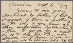 O'Connor, William D., APCS to. Sep. 6, 1883.