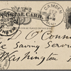 O'Connor, William D., APCS to. Sep. 25, [1883].
