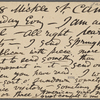 O'Connor, William D., APCS to. [Jan. 26, 1885].