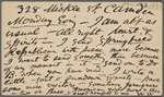 O'Connor, William D., APCS to. [Jan. 26, 1885].