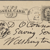 O'Connor, William D., APCS to. [Jan. 26, 1885].