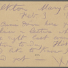 O'Connor, William D., APCS to. Feb. 3, 1886.