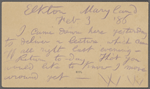 O'Connor, William D., APCS to. Feb. 3, 1886.