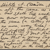O'Connor, William D., APCS to. Mar. 26, [1886].