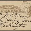 O'Connor, William D., APCS to. Aug. 18, [1886].