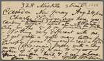 O'Connor, William D., APCS to. [Aug. 24, 1886].
