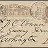 O'Connor, William D., APCS to. [Aug. 24, 1886].