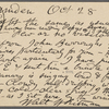 O'Connor, William D., APCS to. Oct. 28, 1887.