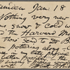 O'Connor, William D., APCS to. Jan. 18, 1888.