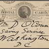 O'Connor, William D., APCS to. Jan. 18, 1888.