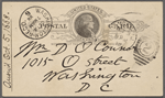 O'Connor, William D., APCS to. Oct. 3, 1888. 