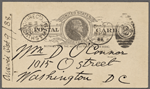 O'Connor, William D., APCS to. Oct. 7, 1888. 