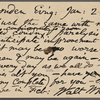 O'Connor, William D., APCS to. Jan. 23, 1889. 