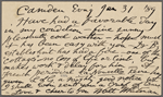O'Connor, William D., APCS to. Jan. 31, 1889. 