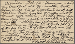 O'Connor, William D., APCS to. Feb. 16-17, [1889]. 