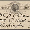 O'Connor, William D., APCS to. Feb. 16-17, [1889]. 