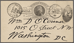 O'Connor, William D., APCS to. Feb. 20, 1889. 