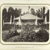 Pavilion at the center of exhibition square