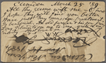 O'Connor, William D., APCS to. Mar. 25, 1889. 