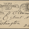 O'Connor, William D., APCS to. Mar. 25, 1889. 