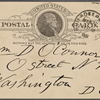 O'Connor, William D., APCS to. Mar. 26, 1889. 