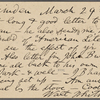 O'Connor, William D., APCS to. Mar. 29, 1889. 