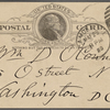 O'Connor, William D., APCS to. Mar. 29, 1889. 