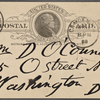 O'Connor, William D., APCS to. Apr. 11, 1889. 