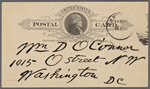 O'Connor, William D., APCS to. Apr. 17, 1889. 