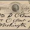 O'Connor, William D., APCS to. May 5, 1889. 