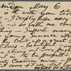 O'Connor, William D., APCS to. May 6, 1889. 