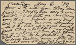 O'Connor, William D., APCS to. May 6, 1889. 