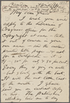 O'Connor, William D., ALS to. Apr. 14, [1883]. 